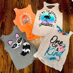 Justice Brand Girls Shirts 7 total